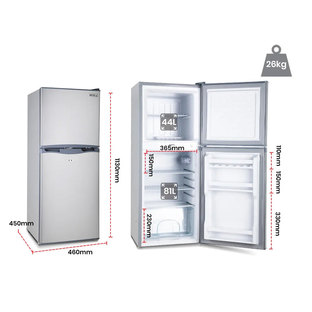 125L Portable Upright Fridge/Freezer for Motorhome & Caravan (12V/24V/240V)