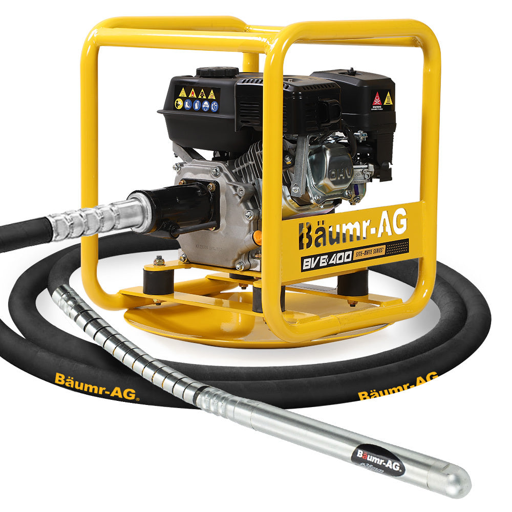 6.5HP Concrete Vibrator with 6m Shaft & 38mm Head - Durable Drive Unit Combo