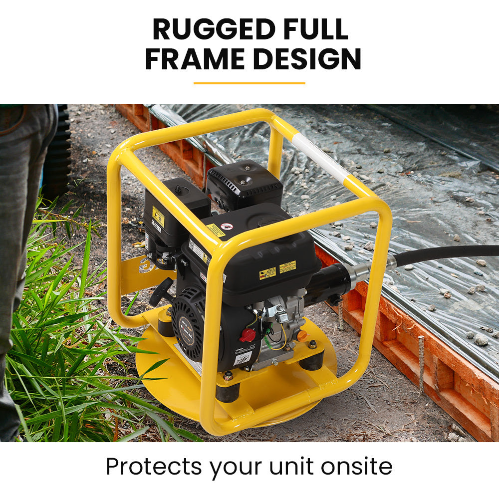 6.5HP Concrete Vibrator Drive Unit with 6m Shaft Combo, 196cc Engine