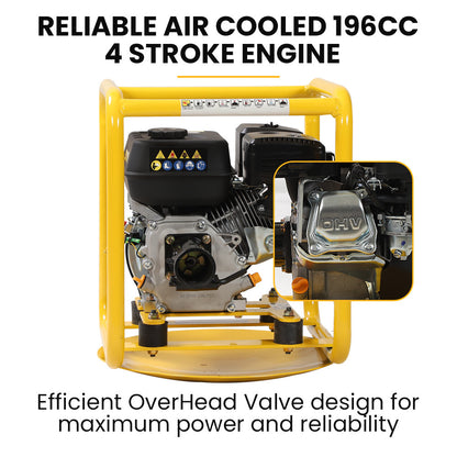 6.5HP Concrete Vibrator Drive Unit with 6m Shaft Combo, 196cc Engine