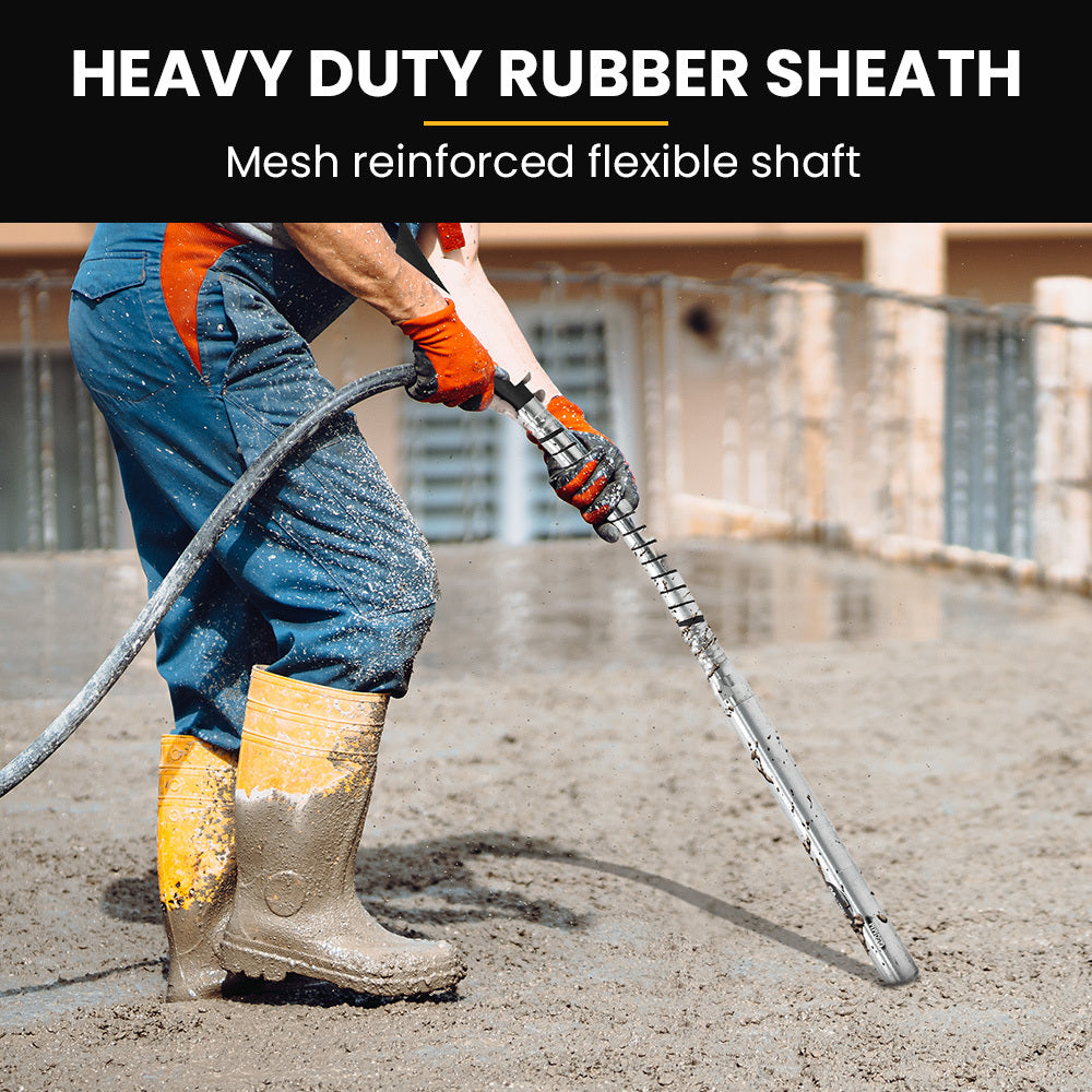 6.5HP Concrete Vibrator with 6m Shaft and 38mm Head - Durable Drive Unit
