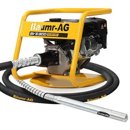 6.5HP Concrete Vibrator Drive Unit with 6m x 0.05m Flexible Shaft Combo