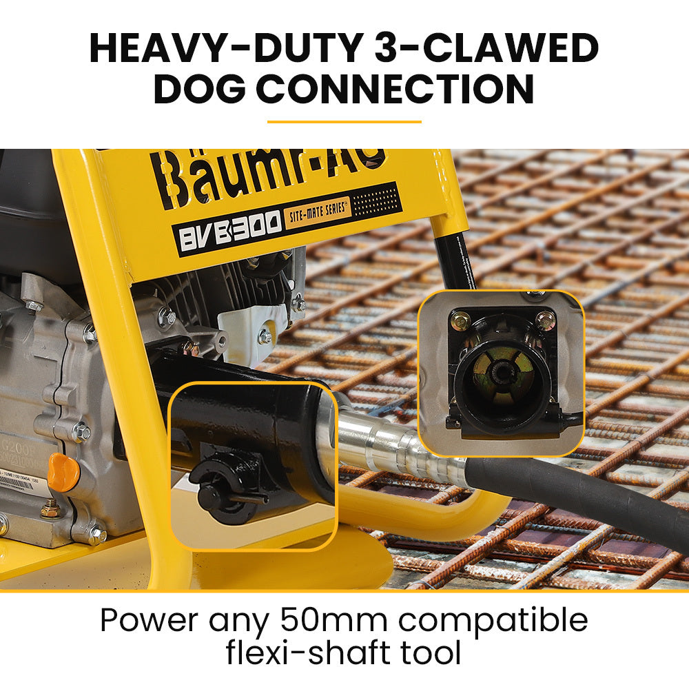 6.5 HP Concrete Vibrator Drive Unit with 50mm Connector and 3-Claw PTO Port