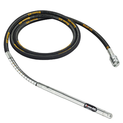 6m Concrete Vibrating Shaft with 28mm Head, 3-Claw Coupler for Bubble-Free Pours