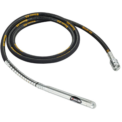 6m x 38mm Concrete Vibrating Shaft with 3-Claw Coupler, Industrial Grade