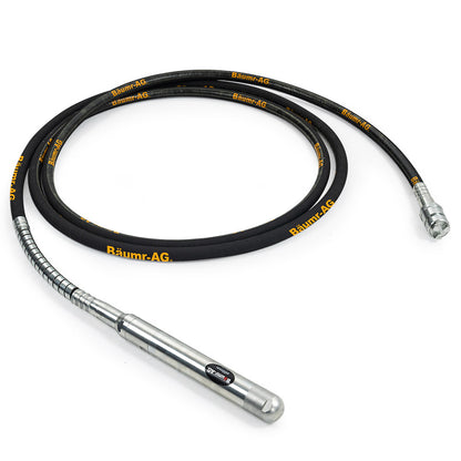 9m Concrete Vibrating Shaft with 60mm Head, 3-Claw Drive Coupler, Heavy Duty