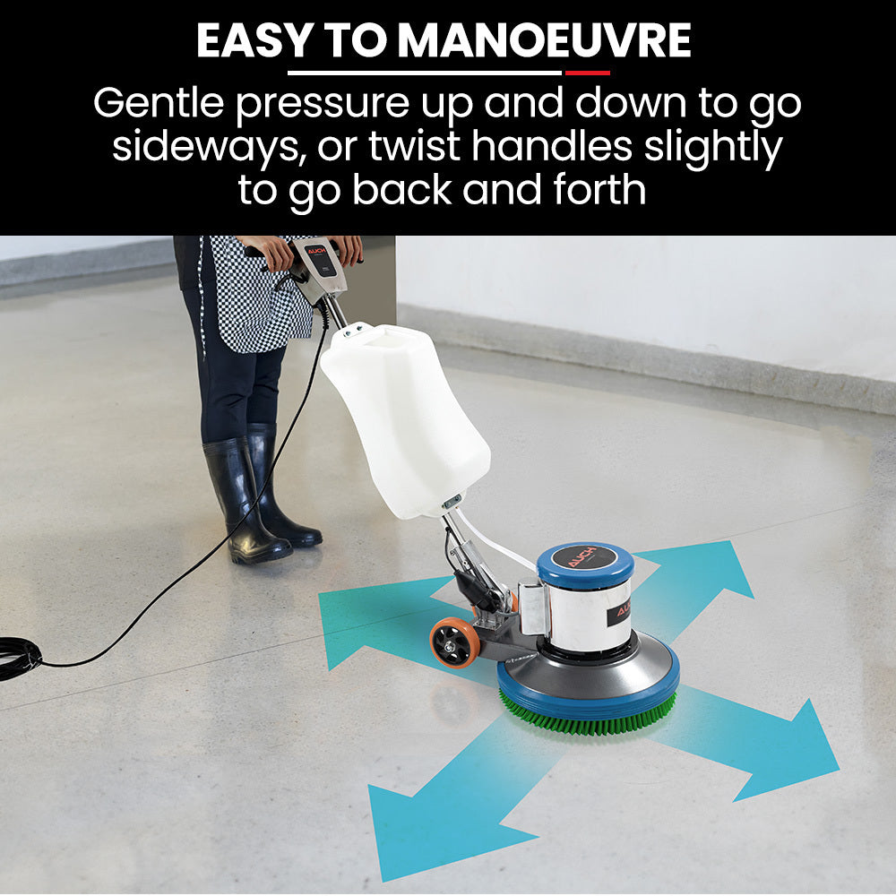 17m Commercial Floor Scrubber & Polisher with 12L Tank and 1.2kW Motor