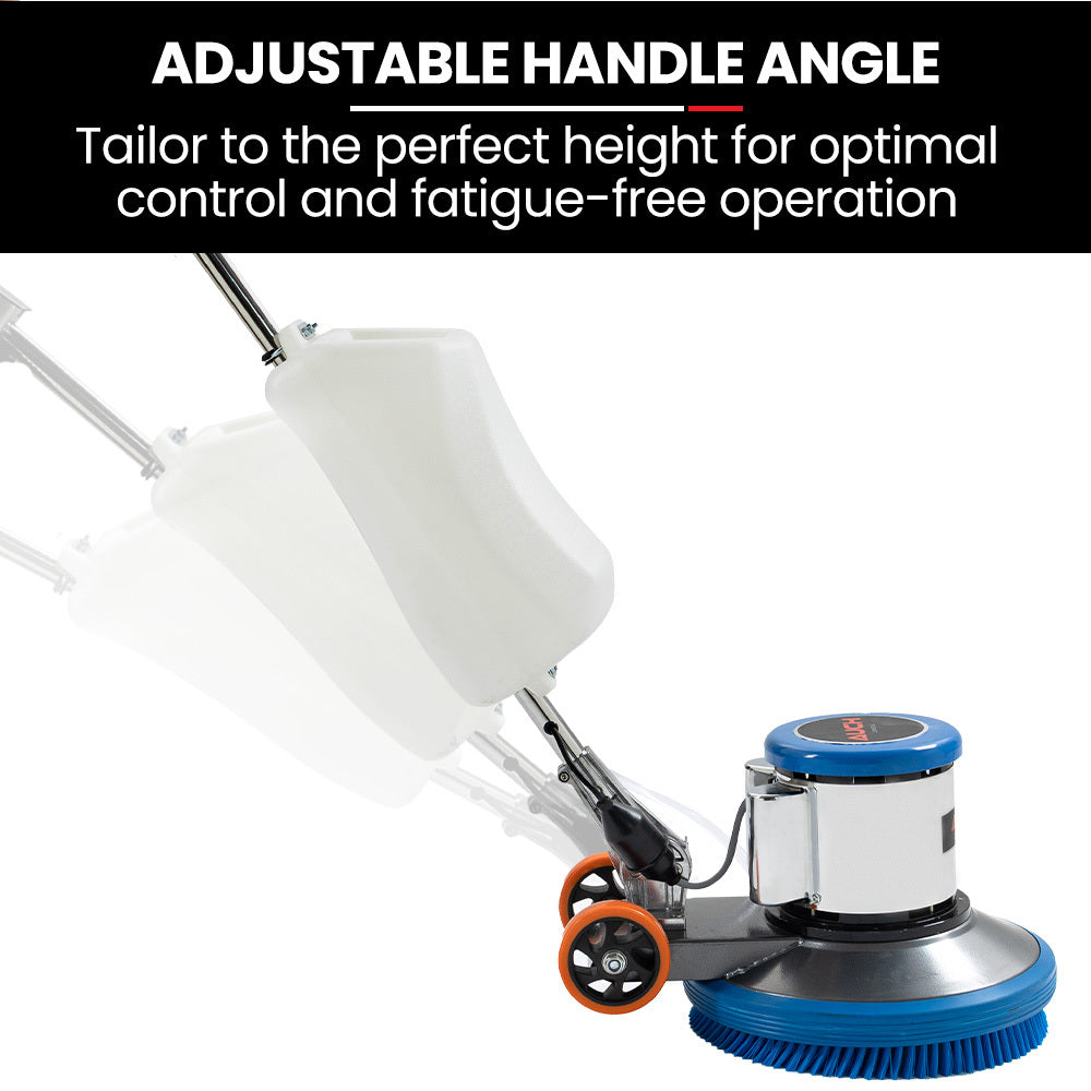 17m Commercial Floor Scrubber & Polisher with 12L Tank and 1.2kW Motor