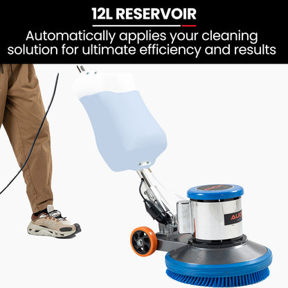 17m Commercial Floor Scrubber & Polisher with 12L Tank and 1.2kW Motor