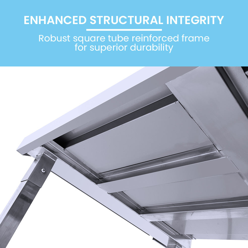 Stainless Steel Right Side Entry Table with Sink for Commercial Kitchens