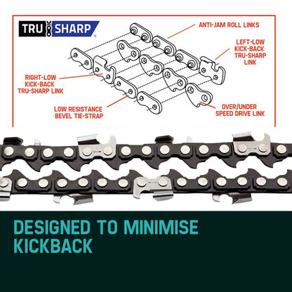 20m Premium Chainsaw Chain for 62cc/66cc Saws, 76 Link, Low Kickback Design