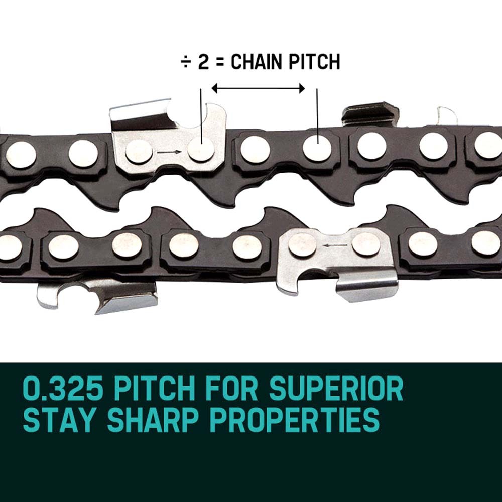 20m Chainsaw Chain Replacement for 62CC/66CC Saws - 76 Link, Low Kick-Back