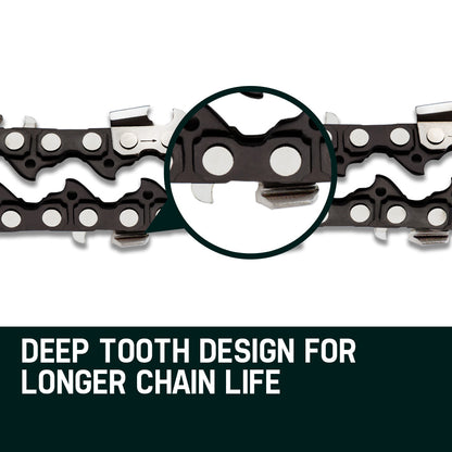 2 x 6.7m Chainsaw Chain for 0.325m Pitch & 0.058m Gauge with 86 Links