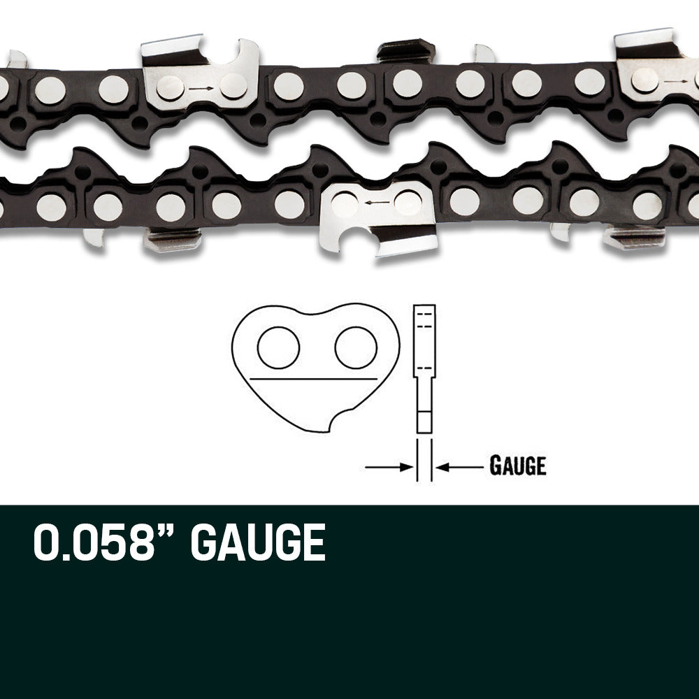 2 x 6.7m Chainsaw Chain for 0.325m Pitch & 0.058m Gauge with 86 Links