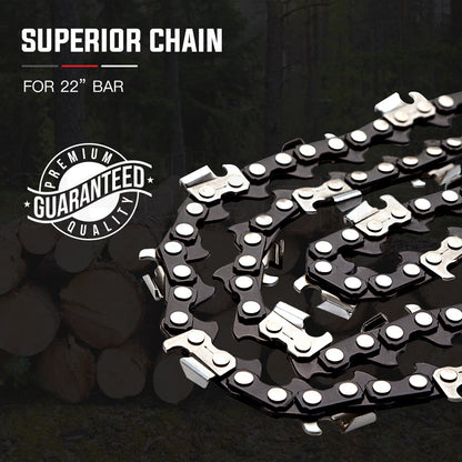 22m Premium Chainsaw Chain Replacement with Tru-Sharp Technology, 86 Links