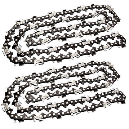 2 x 0.61m Chainsaw Chain 84 Link for 72-82CC Saws, Low Kick-Back Design