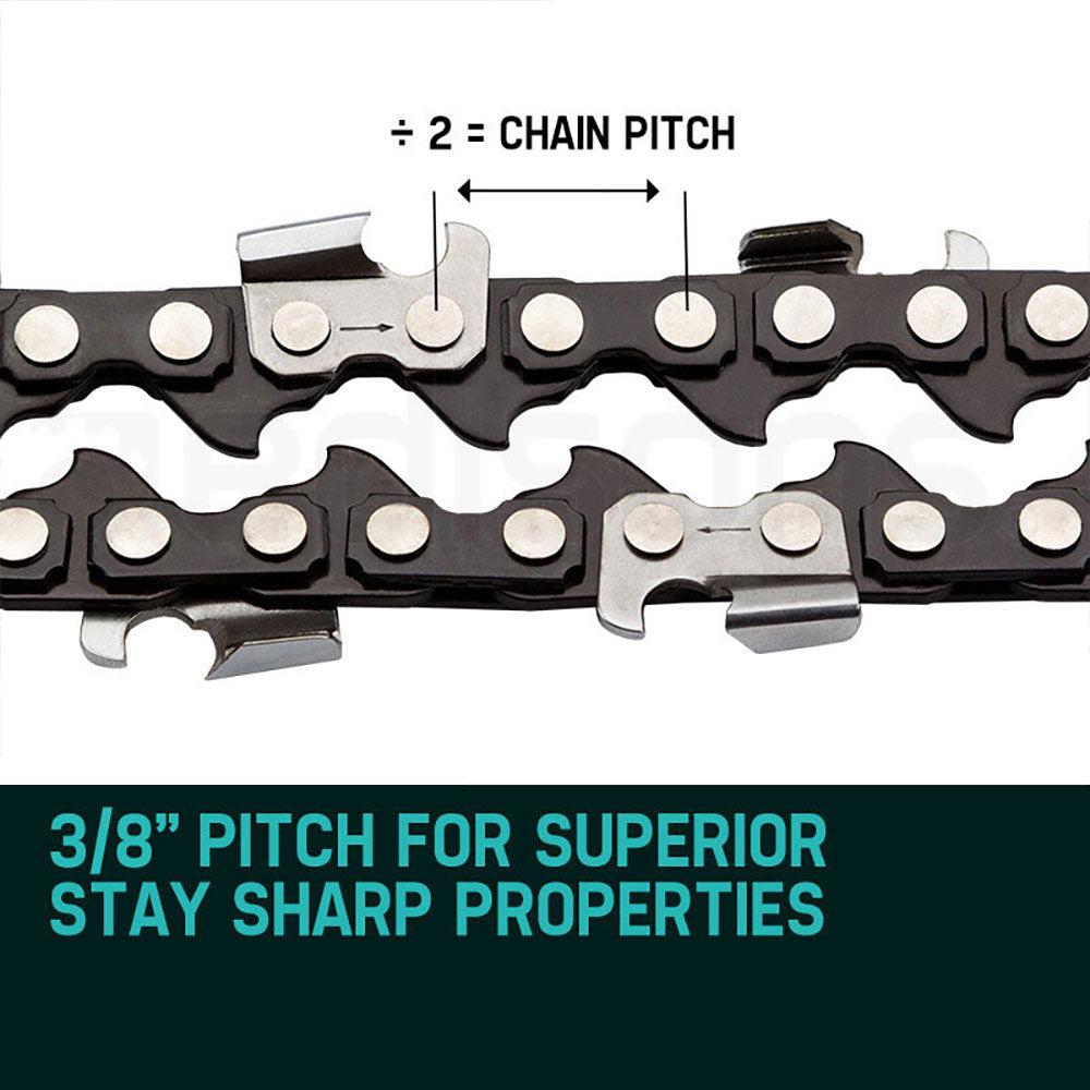 24 Meter 84 Link Tru-Sharp Chainsaw Chain for 72cc 3/8'' Pitch Bars
