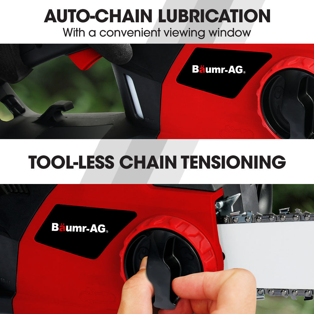2000W Electric Chainsaw with 0.4m Oregon Bar, Auto Lubrication System