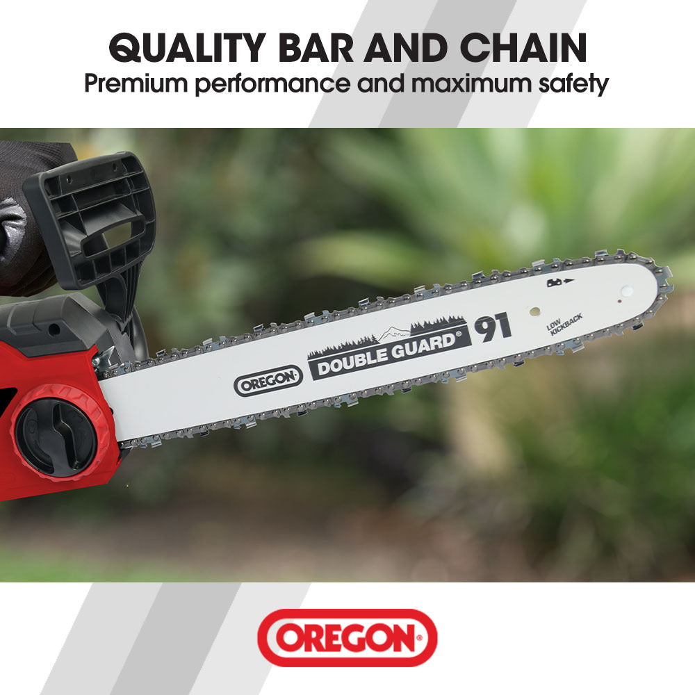 2400W Electric Chainsaw with 0.4m Oregon Bar and Chain, Lightweight Design