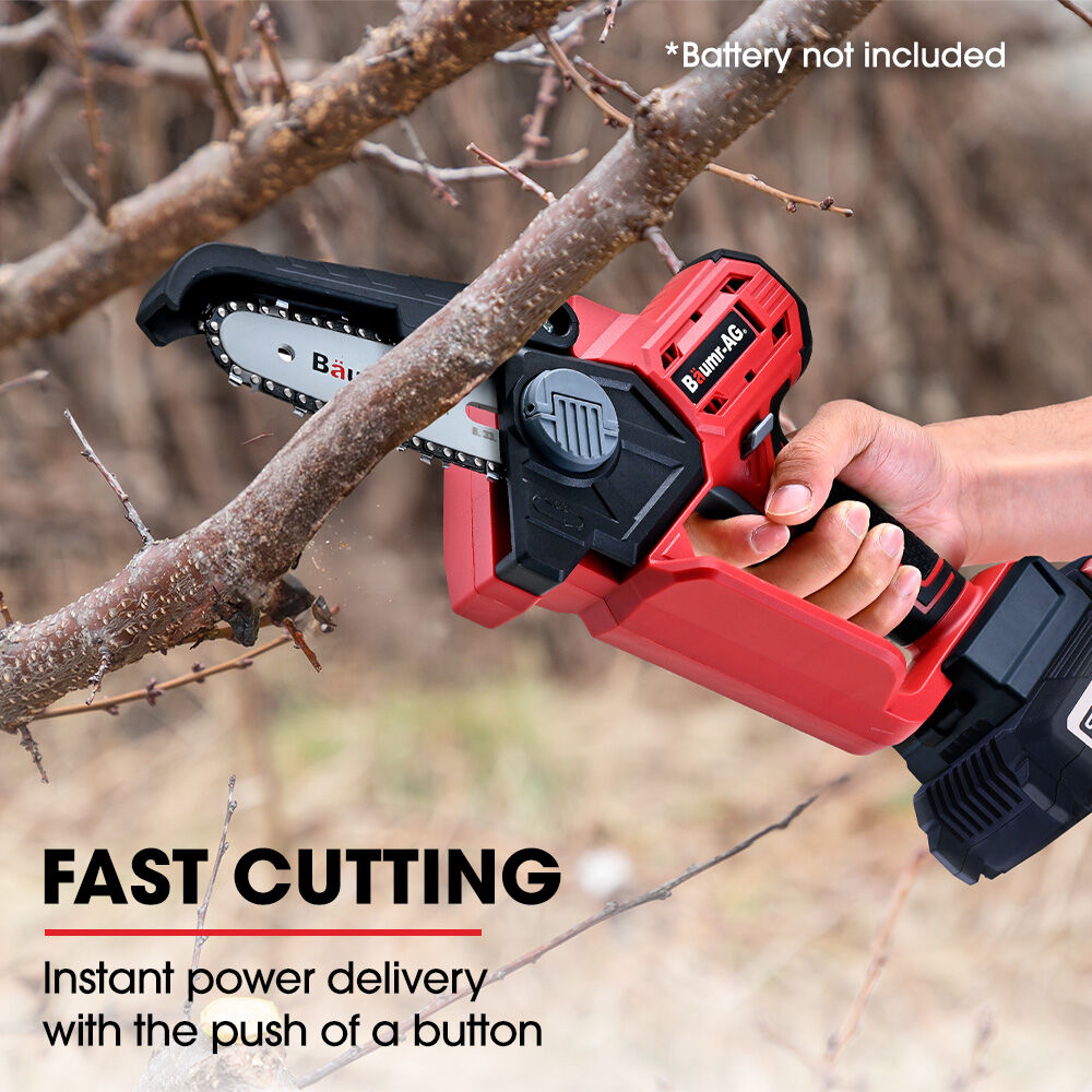 20V Cordless Mini Chainsaw Skin, Lightweight Electric Pruner - 2.6kg, 0.12m Cutting