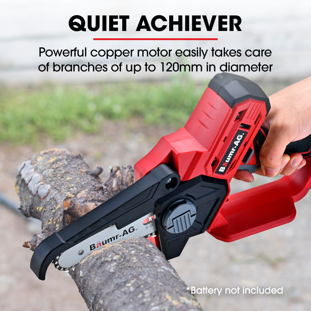 20V Cordless Mini Chainsaw Skin, Lightweight Electric Pruner - 2.6kg, 0.12m Cutting