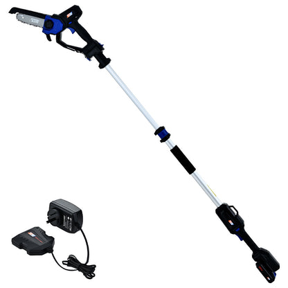Cordless 20V Mini Chainsaw & Pole Saw Kit, Telescopic Electric Tree Pruner
