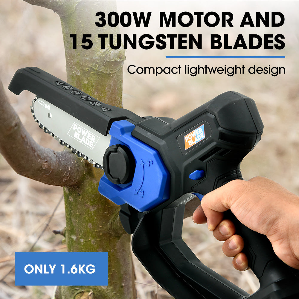 Cordless 20V Mini Chainsaw & Pole Saw Kit, Telescopic Electric Tree Pruner