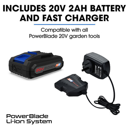 Cordless 20V Mini Chainsaw & Pole Saw Kit, Telescopic Electric Tree Pruner
