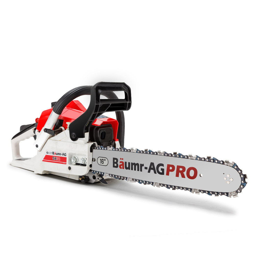 Compact 38cc Petrol Chainsaw with 0.4m Bar, E-Start, and 3.2HP Power
