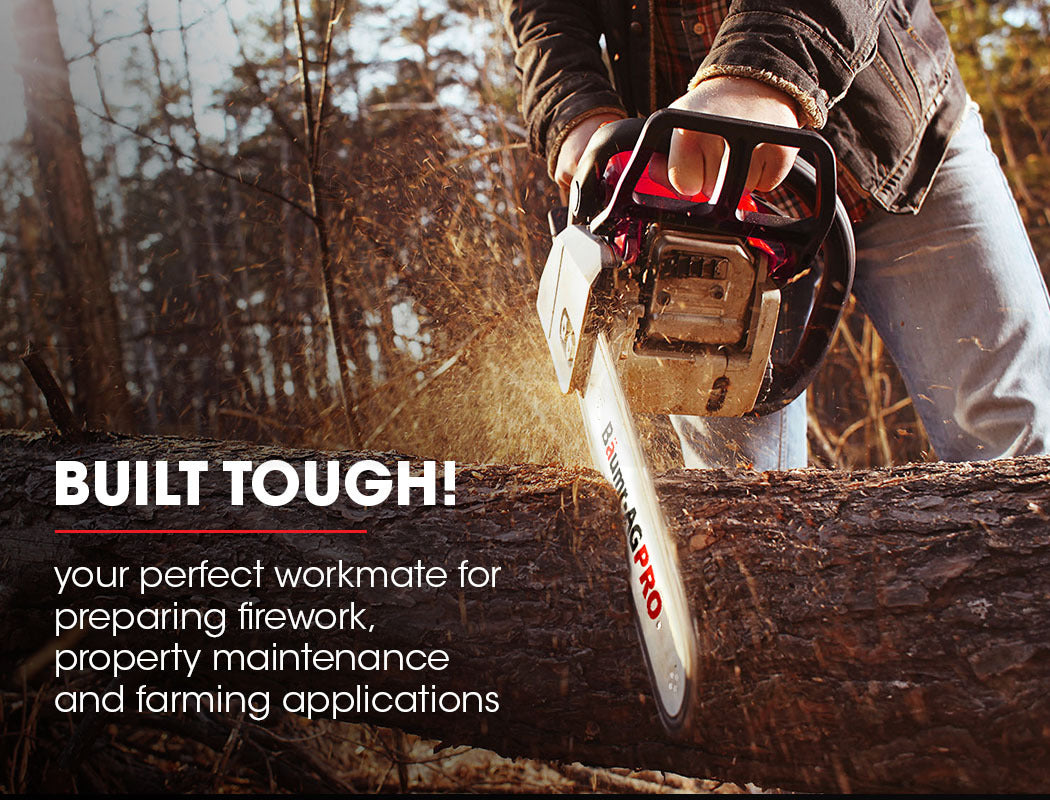 45cc Petrol Chainsaw with 0.45m Bar, E-Start, 6kg Lightweight Design
