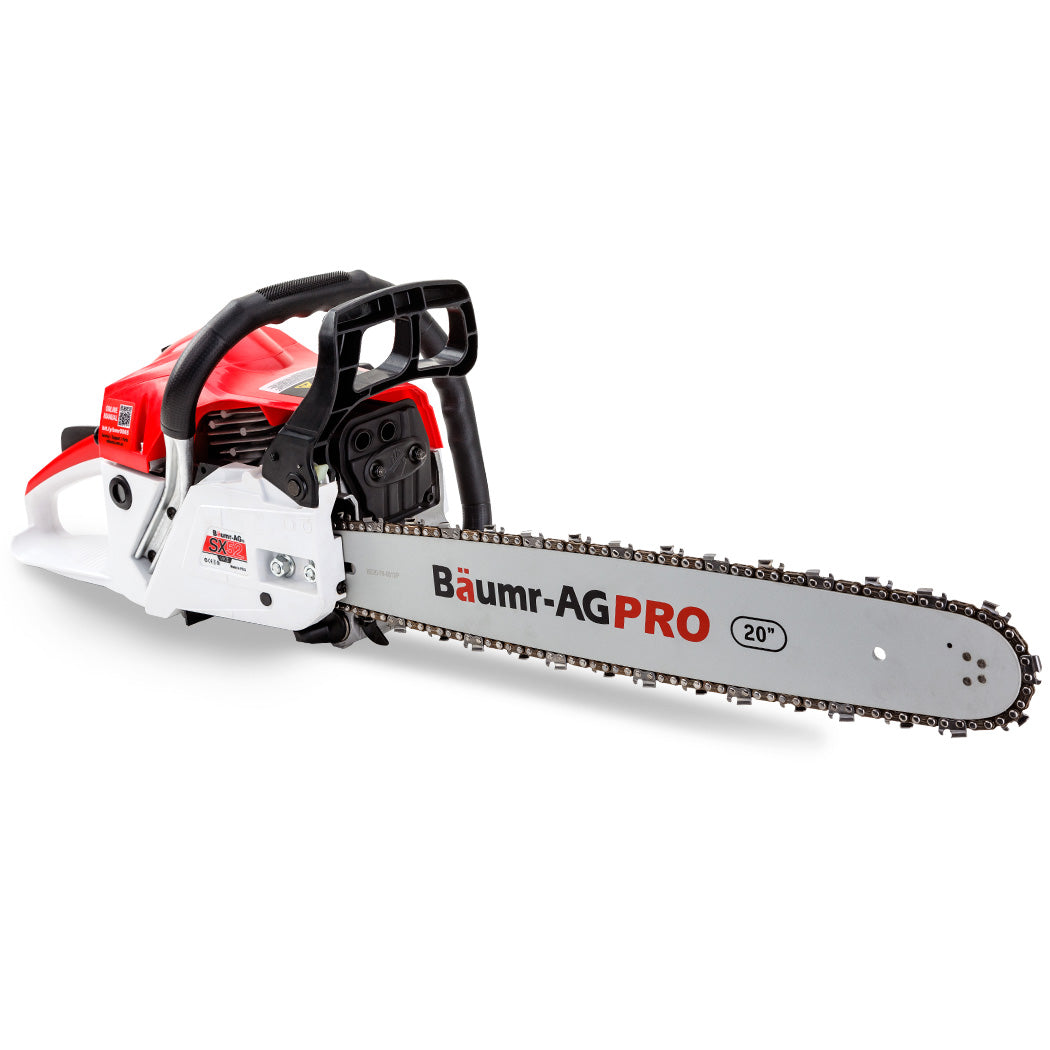 52cc Petrol Chainsaw with 0.5m Bar, E-Start System, Lightweight 6.4kg Design