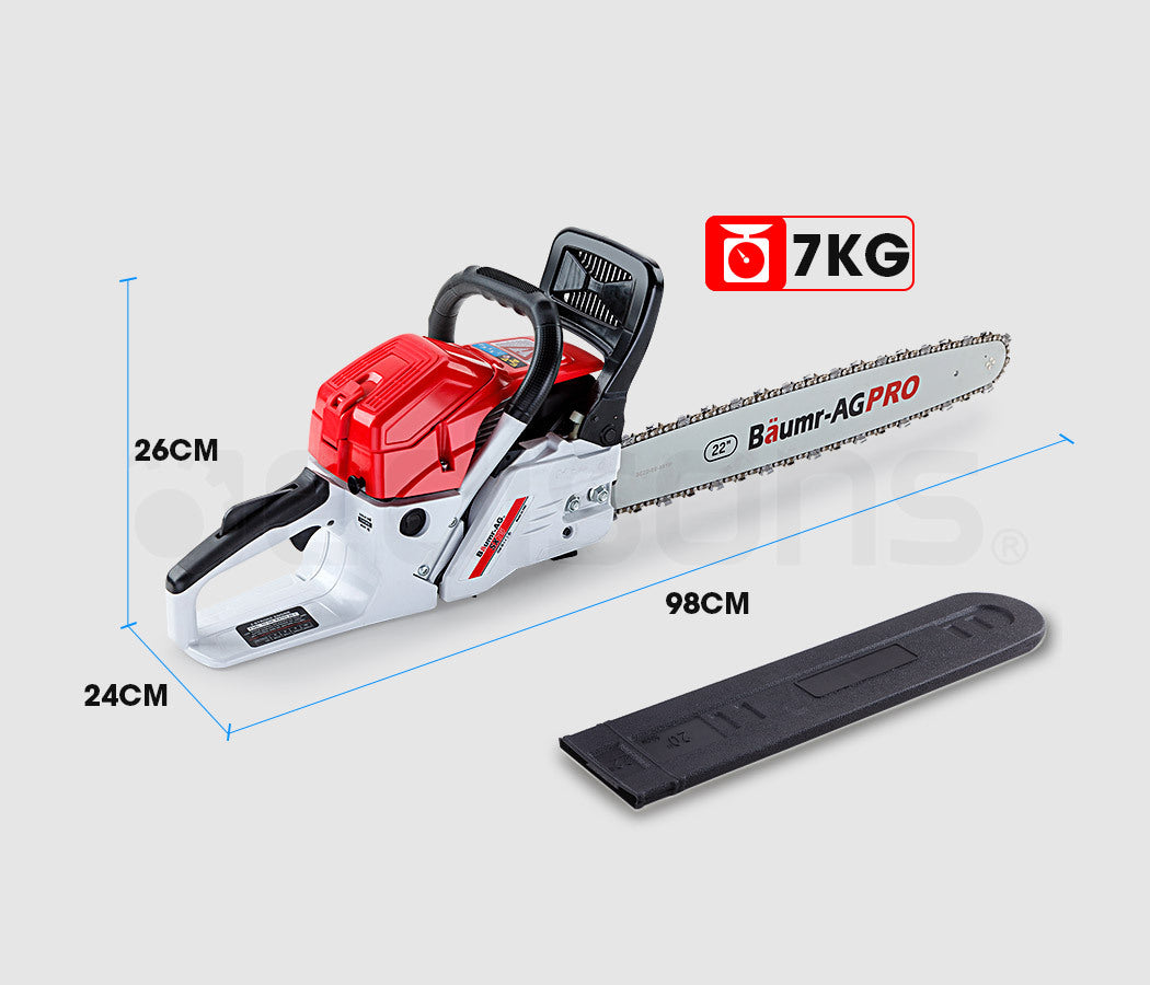 Commercial Petrol Chainsaw with Easy Start and 0.56m Bar for Tree Pruning
