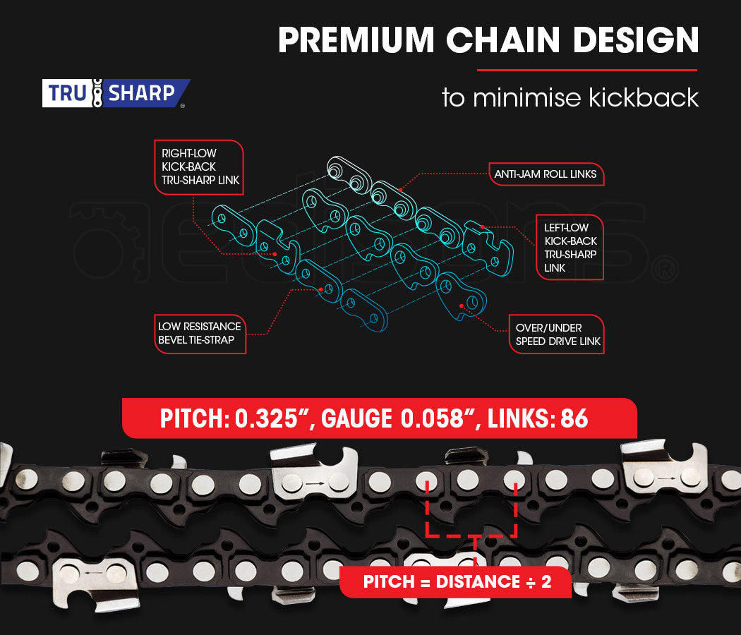 Commercial Petrol Chainsaw with Easy Start and 0.56m Bar for Tree Pruning