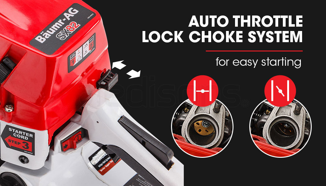Professional Petrol Chainsaw with 0.61m Bar and E-Start System for Tree Pruning