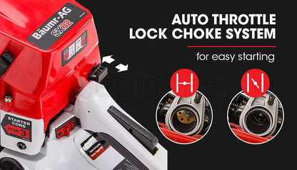 Professional Petrol Chainsaw with 0.61m Bar and E-Start System for Tree Pruning