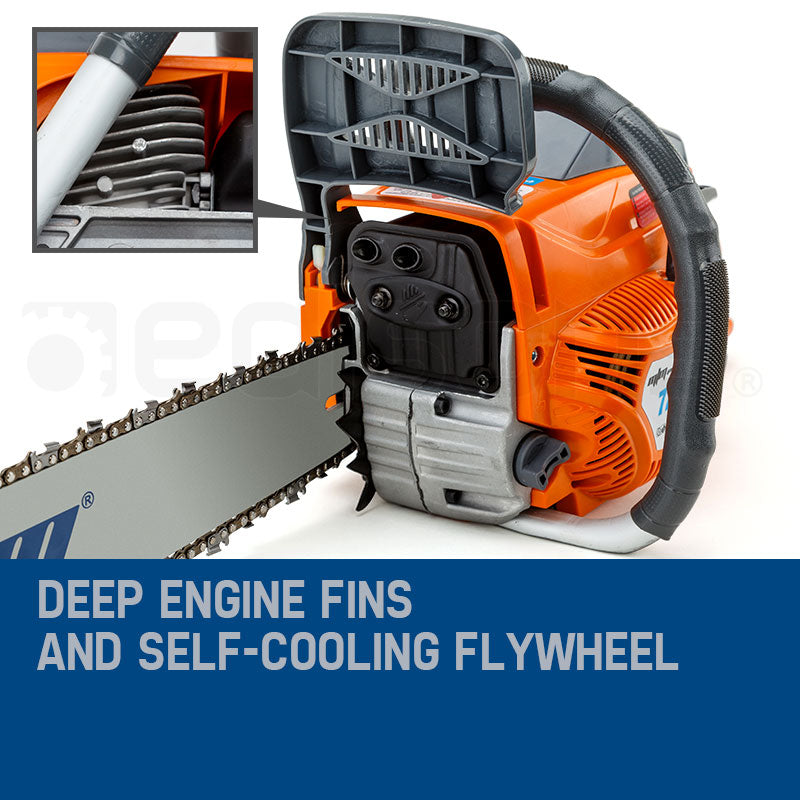 Petrol Commercial Chainsaw 0.55m Bar E-Start for Tree Pruning & Cutting