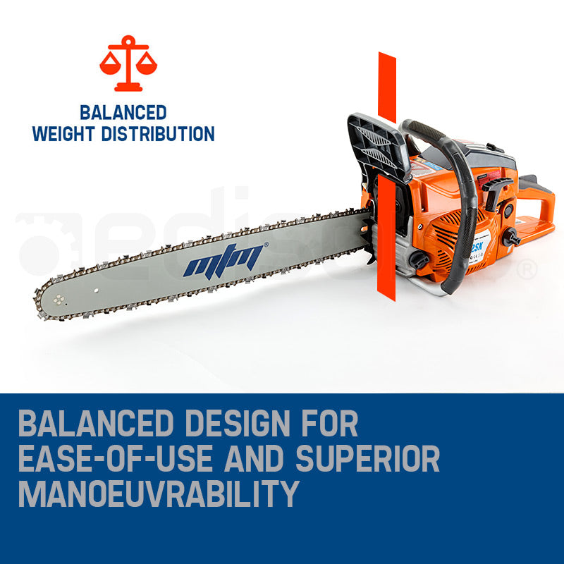 Petrol Commercial Chainsaw 0.55m Bar E-Start for Tree Pruning & Cutting