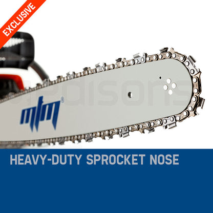 Petrol Commercial Chainsaw 0.55m Bar E-Start for Tree Pruning & Cutting