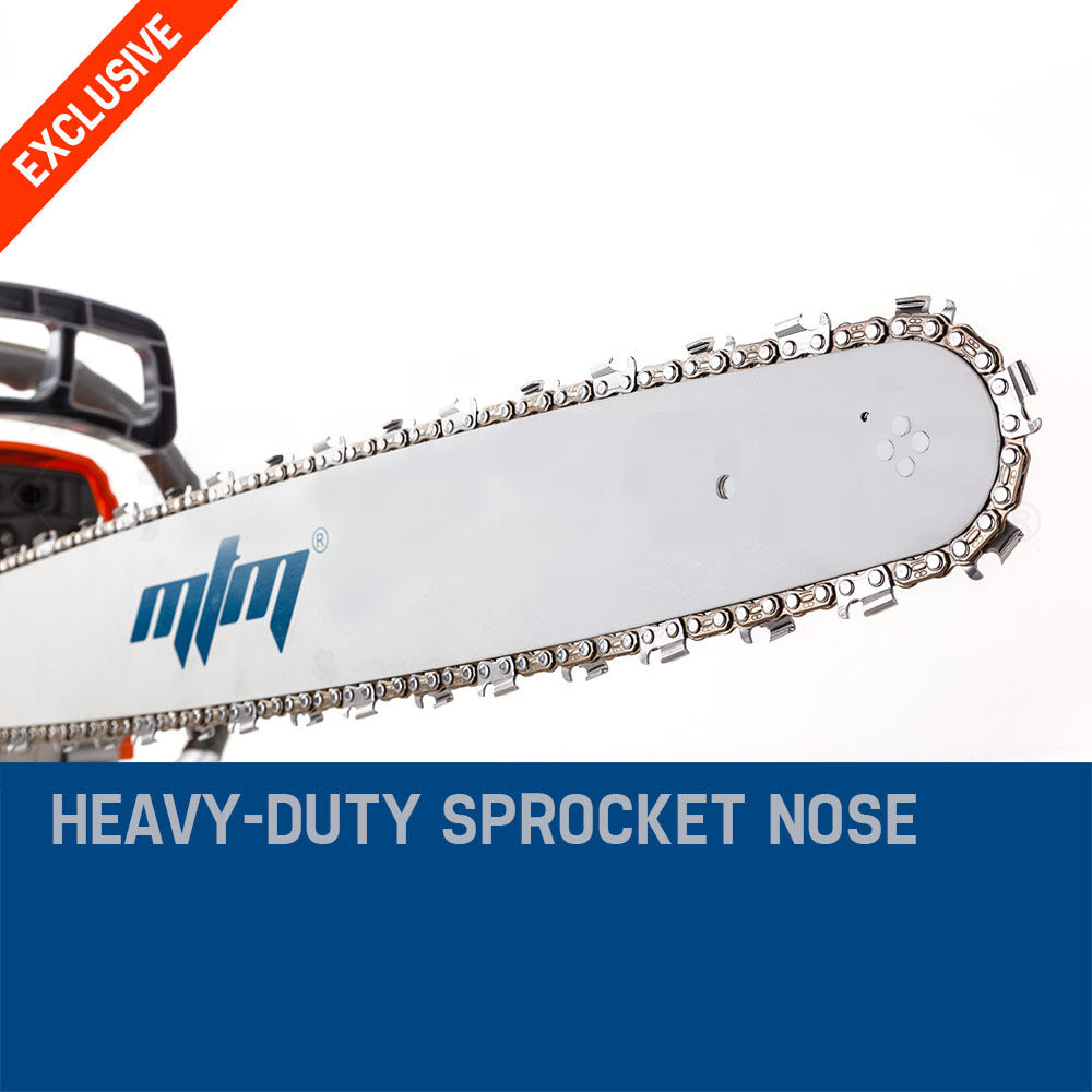 Petrol Chainsaw 0.5m Bar E-Start, 4.1HP, Anti-Vibration & Safety Brake