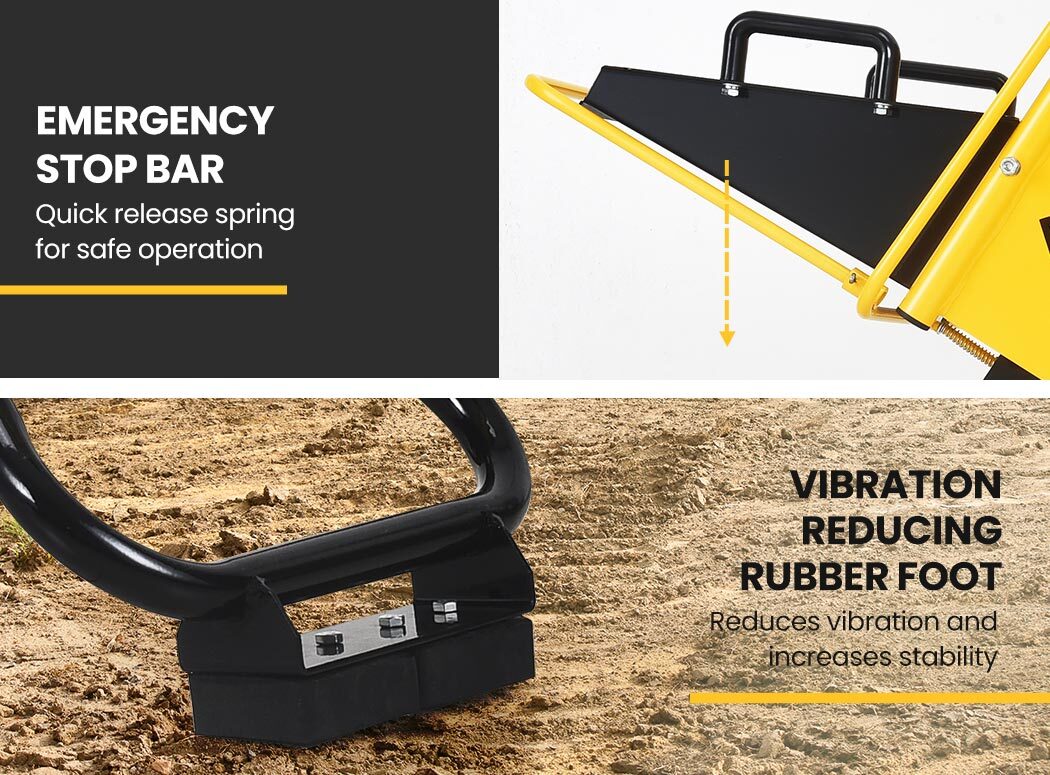 8HP 208cc Petrol Wood Chipper & Mulcher, 0.25m Capacity, Raptor 1000