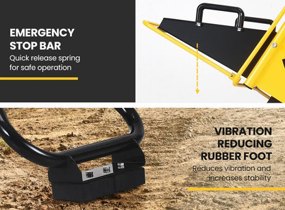 8HP 208cc Petrol Wood Chipper & Mulcher, 0.25m Capacity, Raptor 1000