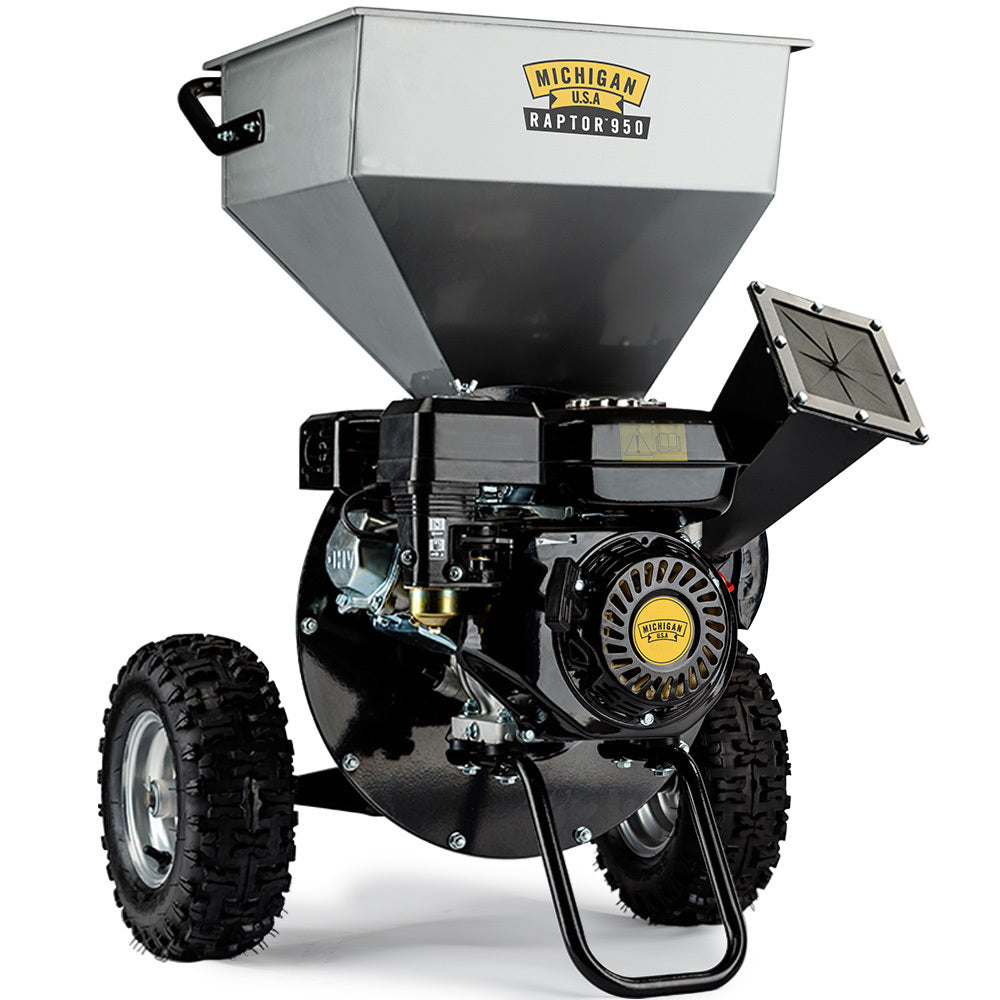 7HP 212cc Gas Wood Chipper Shredder Mulcher, 12m Wheels, 76mm Capacity