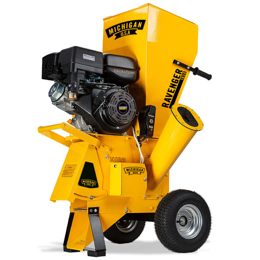 18HP 420cc Petrol Wood Chipper with Electric Start and 3m Branch Capacity