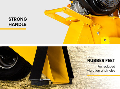 18HP 420cc Petrol Wood Chipper with Electric Start and 3m Branch Capacity
