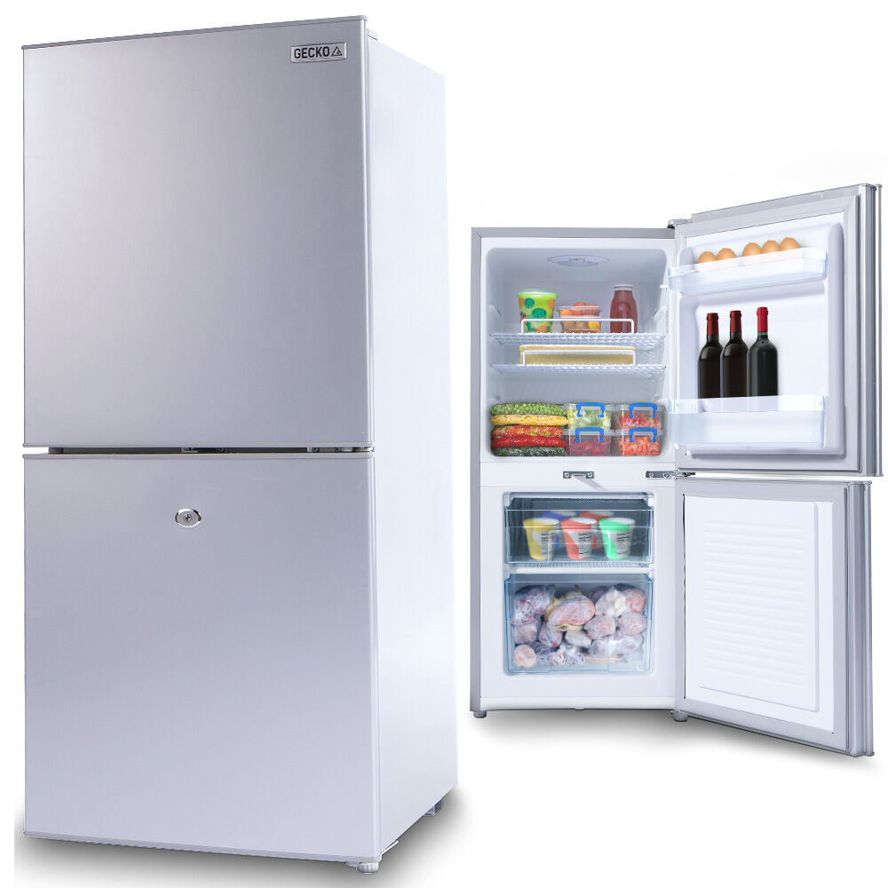 119L Portable Fridge Freezer, 12V/24V/240V for Motorhome and Caravan, Silver