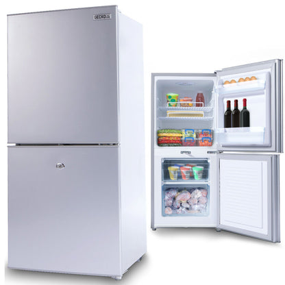 119L Portable Fridge Freezer, 12V/24V/240V for Motorhome and Caravan, Silver