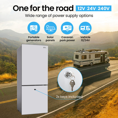 139L Portable Fridge Freezer with Dual Power for Camping & Off-Grid Use