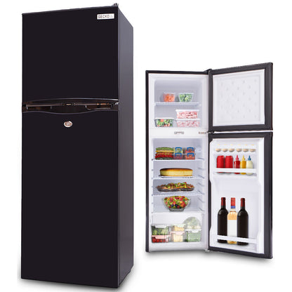 142L Portable Fridge Freezer, 12V/24V/240V for Motorhomes & Caravans, Black