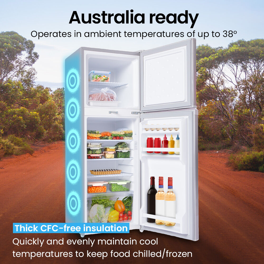142L Portable Fridge Freezer - 0.3m/0.6m/240V for RVs & Off-Grid Living, Silver