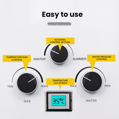 Portable Gas Outdoor Hot Water System with 12V Pump and Shower Head, 6kg